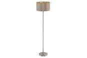 Lampor - EGLO MASERLO golvlampor - matt nickel/taupe, guld - 95171