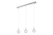 Lampor - EGLO MONTEFIO 1 pendlande belysning - krom/vit, klar - 93784