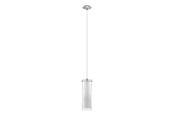 Lampor - EGLO PINTO pendlande belysning - krom/klar, vit - 89832