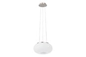 Lampor - EGLO OPTICA pendlande belysning - matt nickel/vit - 86813
