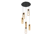 Lampor - EGLO LITTLETON pendlande belysning - svart/brun - 44054