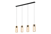 Lampor - EGLO LITTLETON pendlande belysning - svart/brun - 44053