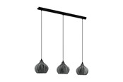 Lampor - EGLO TAMALLAT pendant light black-transparent - 43577