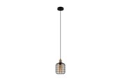 Lampor - EGLO CHISLE pendant light black/amber - 43527