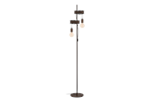 Lampor - EGLO TOWNSHEND 4 floor light  antique brown black - 43526