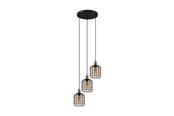 Lampor - EGLO CHISLE cluster pendant black/amber - 43499