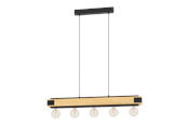 Lampor - EGLO LAYHAM long table pendant brown/ort - 43468