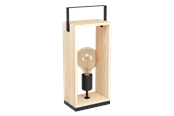 Lampor - EGLO FAMBOROUGH table lamp black/wood - 43415