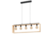Lampor - EGLO FAMBOROUGH long table pendant brown/black - 43414