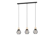 Lampor - EGLO PALMORLA pendlande belysning - svart, brun - 44094