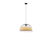 Lampor - EGLO ANWICK pendlande belysning - svart/natur - 43312