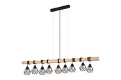 Lampor - EGLO TOWNSHEND 5 pendlande belysning - svart, brun - 44077