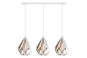 Lampor - EGLO CARLTON 1 pendlande belysning - vit, guld - 43002