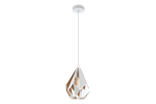 Lampor - EGLO CARLTON 1 pendlande belysning - vit, guld - 43001