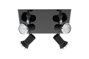 Lampor - EGLO TAMARA 1 spot - svart, krom/klar - 33678