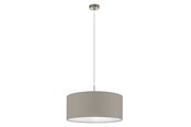 Lampor - EGLO PASTERI pendlande belysning - matt nickel/taupe - 31576
