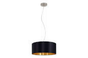 Lampor - EGLO PASTERI pendlande belysning - matt nickel/antracit-brun - 31574