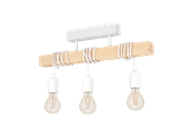 Lampor - EGLO TOWNSHEND takbelysning - vit/brun - 44082