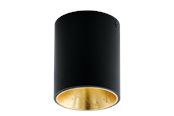 Lampor - EGLO POLASSO takbelysning - svart, guld - 94502