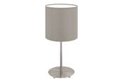 Lampor - EGLO PASTERI bordsbelysning - matt nickel/taupe - 31595