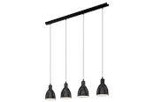 Lampor - EGLO PRIDDY pendlande belysning - svart, vit - 49466