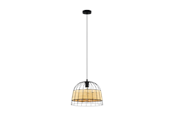 Lampor - EGLO ANWICK pendlande belysning - svart/natur - 43311