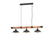 Lampor - EGLO OLDBURY pendlande belysning - svart, rustik brun - 44086