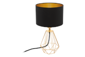 Lampor - EGLO CARLTON 2 bordsbelysning - mässing/svart, guld - 95788