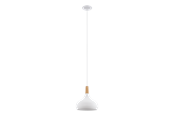Lampor - EGLO SABINAR pendlande belysning - vit/brun - 901178