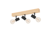 Lampor - EGLO TOWNSHEND 3 spot - brun, svart - 99479