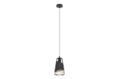 Lampor - EGLO AUSTELL pendlande belysning - svart/svart, guld - 49447