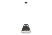 Lampor - EGLO AUSTELL pendlande belysning - svart/svart, guld - 49446