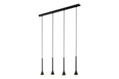 Lampor - EGLO CORTADERAS pendlande belysning - svart, guld - 97605
