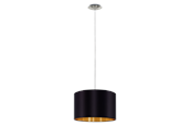 Lampor - EGLO MASERLO pendlande belysning - matt nickel/svart, guld - 31599