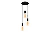 Lampor - EGLO POZUETA pendlande belysning - svart - 98663