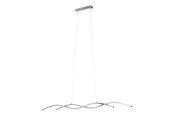 Lampor - EGLO LASANA 2 pendlande belysning - krom/vit - 96104