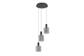 Lampor - EGLO GOROSIBA pendlande belysning - svart/svart-transparent - 98754