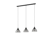 Lampor - EGLO BELESER pendlande belysning - svart/svart-transparent - 98384