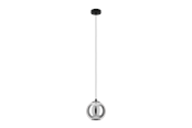 Lampor - EGLO ARISCANI pendlande belysning - svart/svart-transparent - 98651