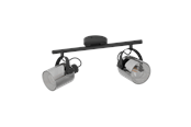 Lampor - EGLO BERREGAS spot - svart, krom/svart-transparent - 99053