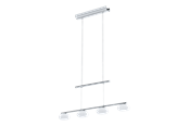 Lampor - EGLO ALEANDRO 1 pendlande belysning - krom/vit - 96528