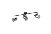 Lampor - EGLO BERREGAS spot - svart, krom/svart-transparent - 99054