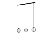 Lampor - EGLO ARISCANI pendlande belysning - svart/svart-transparent - 98652