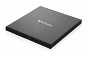 Optisk enhet (DVD / BR / Floppy) - Verbatim Ultra HD 4K - BDXL drive - SuperSpeed USB 3.1 Gen 1 - external - Bluray-BDRW (Brännare) - USB 3.1 - Svart - 43888