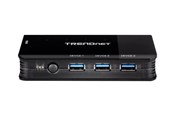 USB Hub - TRENDnet TK-U404 - hub - 8 ports USB Hub - 8 porte - Svart - TK-U404