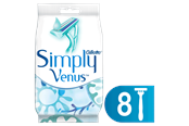 Rakutrustning - Gillette-Venus Gillette Simply Venus 2 engångsrakhyvlar 8-pack - 7702018024599