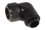 DIY vattenkylning - Alphacool Eiszapfen 13 mm HardTube compression fitting 90° rotatable G1/4 - liquid cooling system compression angled fitting - 17393