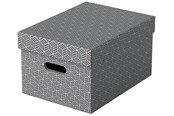 Arkivering & Förvaring - Esselte Hemförvaringsbox Medium, 3-pack Grå - 628283