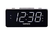 DAB, Nätverk & Klockradio - Lenco CR-18 - clock radio - FM - Vit - CR-18 White