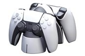 Spel Tillbehör - KMD PS5 Dualsense Charging Station - White - Wireless Tillbehör till spelkonsol - Sony PlayStation 5 - 849172013131
